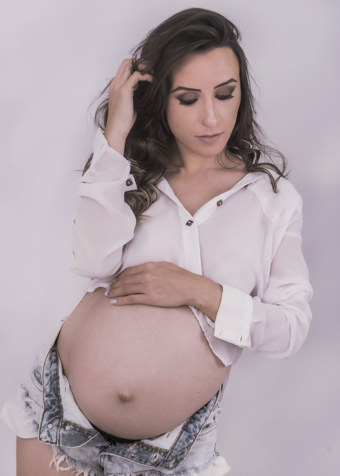 Foto Ensaio  gestante com Glamour , Romantismo  e Sensualidade, Chapecó. - Imagem 8