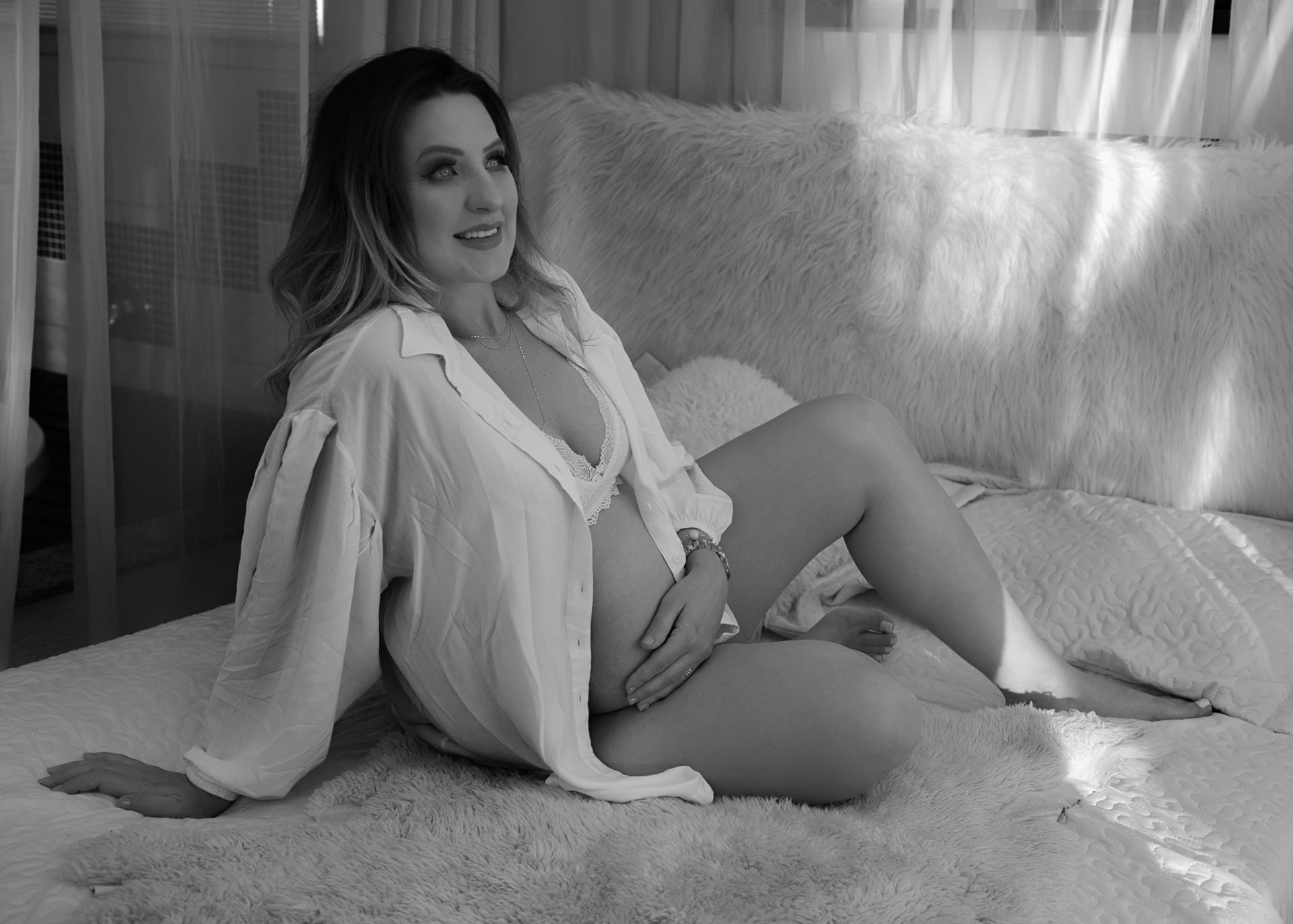 Foto Ensaio  gestante com Glamour , Romantismo  e Sensualidade, Chapecó. - Imagem 1