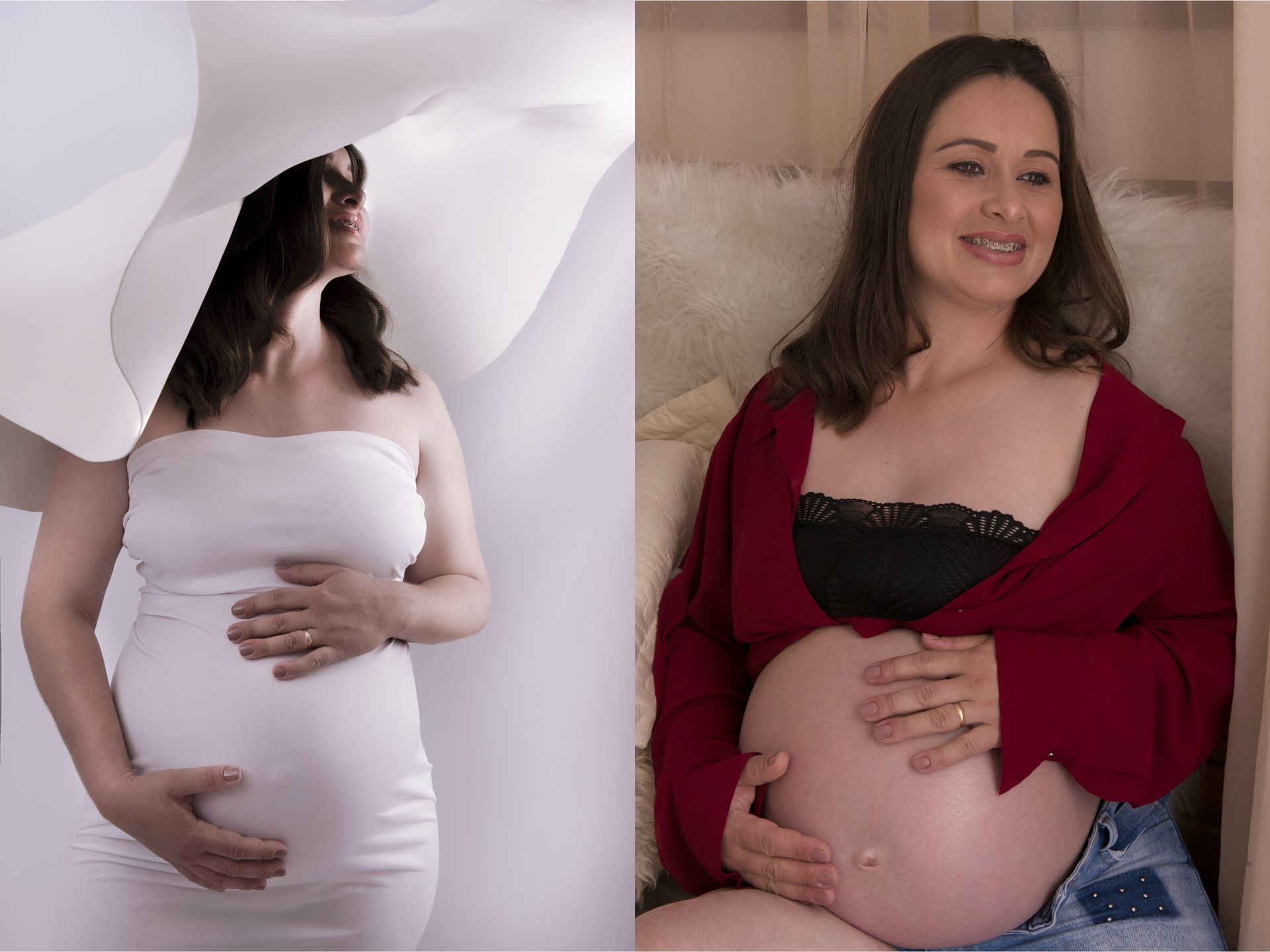 Foto Andressa e Arlei. Ensaio  gestante com Glamour , Romantismo  e Sensualidade, Chapecó. - Imagem 7